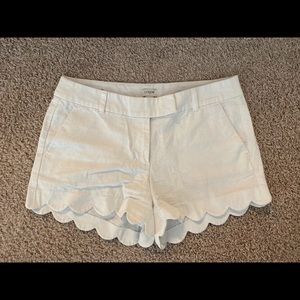 J Crew Scallop Shorts Size 8